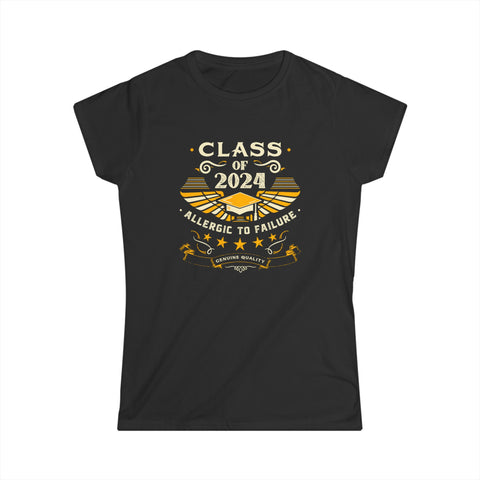 Class of 2024 Grow With Me First Day of School Graduation Women Shirts