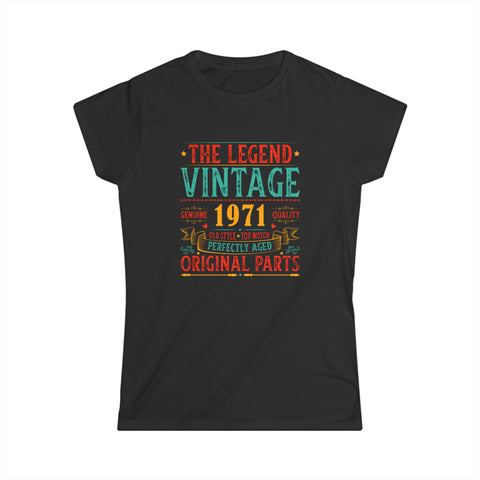 Vintage 1971 TShirt Women Limited Edition BDay 1971 Birthday Shirts for Women