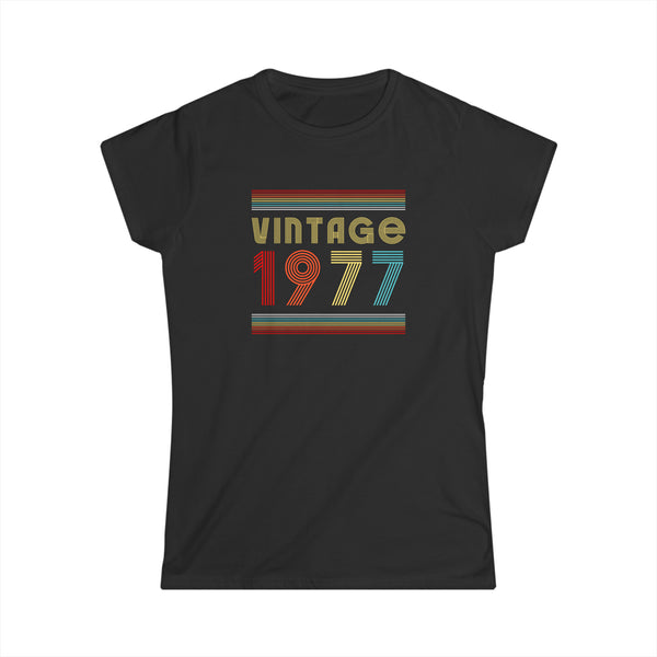 Vintage 1977 TShirt Women Limited Edition BDay 1977 Birthday Women Tops