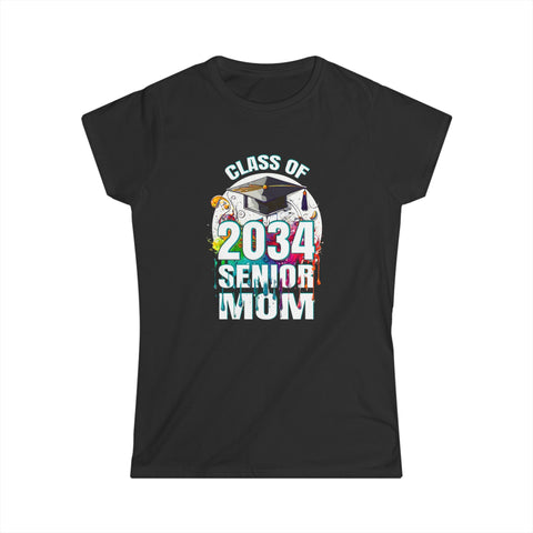 Proud Mom of 2034 Senior Class of 34 Proud Mom 2034 Womens Shirt