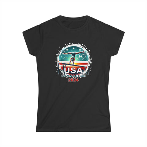 USA 2024 Games United States Sport 2024 USA Mens Gymnastics Womens T Shirts