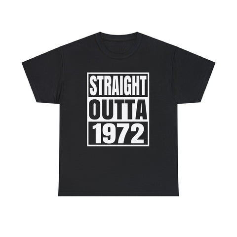 Vintage 1972 T Shirts for Men Retro Funny 1972 Birthday Mens Shirt Plus Size Big and Tall