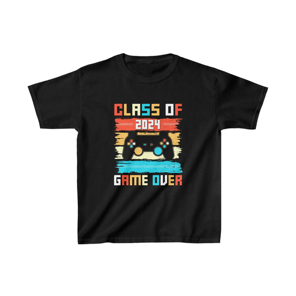 Game Over Class Of 2024 Shirt Students Funny 2024 Graduation Shirts for Boys