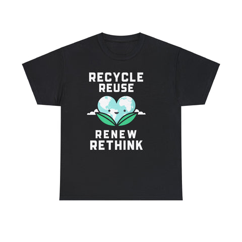 Peace Love Recycle Earth Day Funny Quote Teachers Recycle Big and Tall Shirts for Men Plus Size