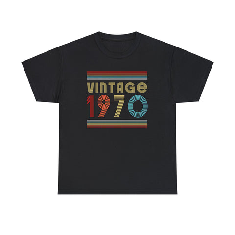 Vintage 1970 TShirt Men Limited Edition BDay 1970 Birthday Big and Tall Shirts for Men Plus Size