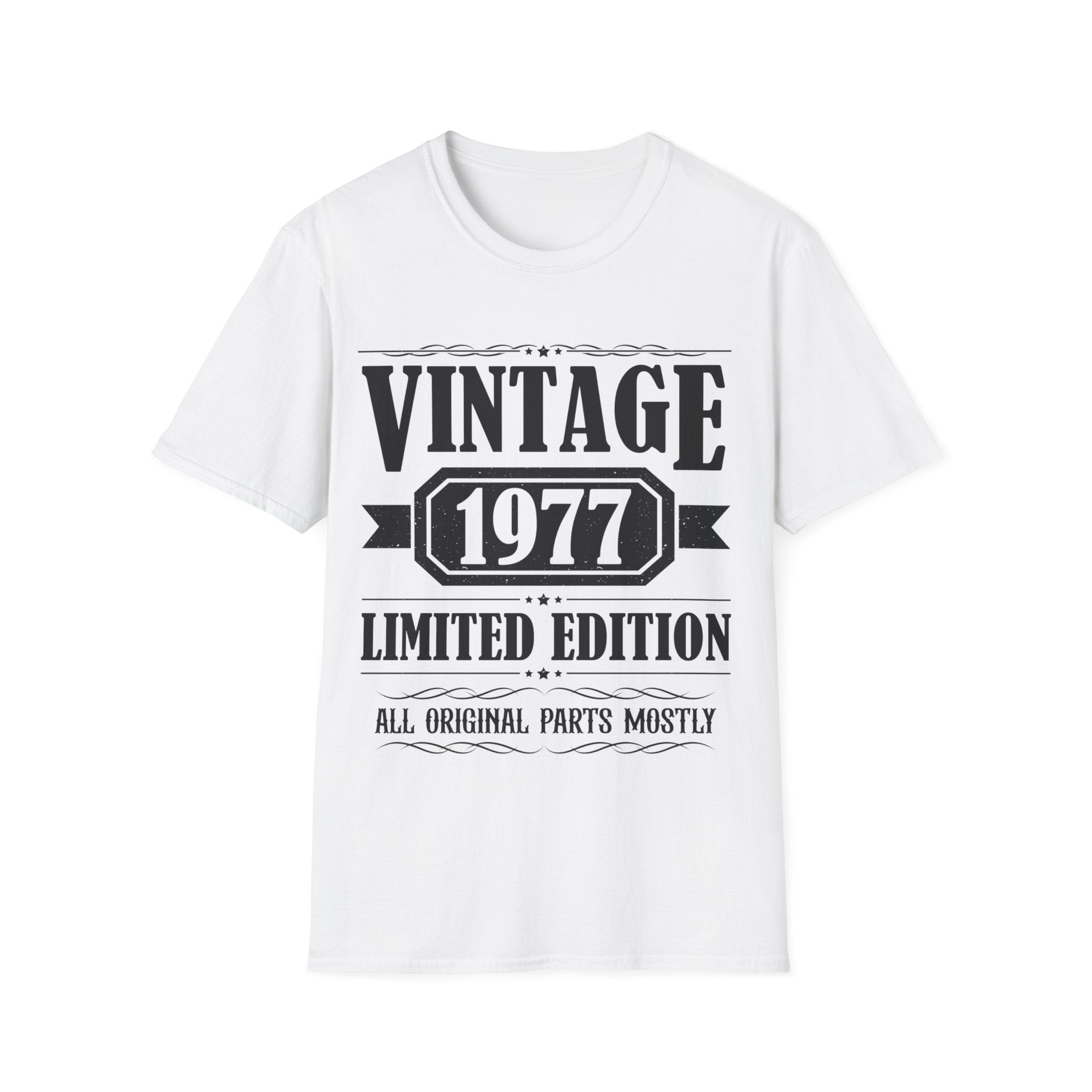 Vintage 1977 T Shirts for Men Retro Funny 1977 Birthday Men Shirts