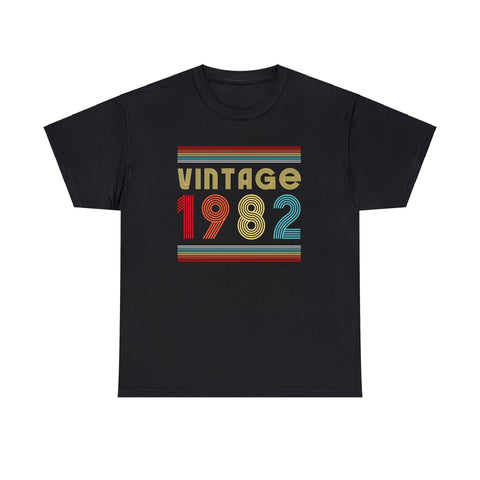 Vintage 1982 TShirt Men Limited Edition BDay 1982 Birthday Mens Shirt Plus Size Big and Tall