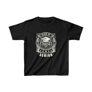 Class of 2024 Senior 2024 Graduation Vintage School Girls T Shirts