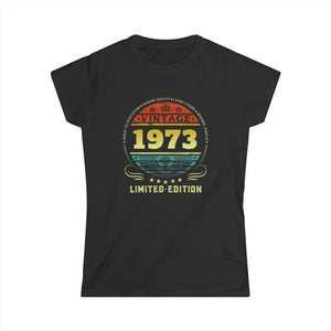 Vintage 1973 Limited Edition 1973 Birthday Shirts for Women Womens T Shirt