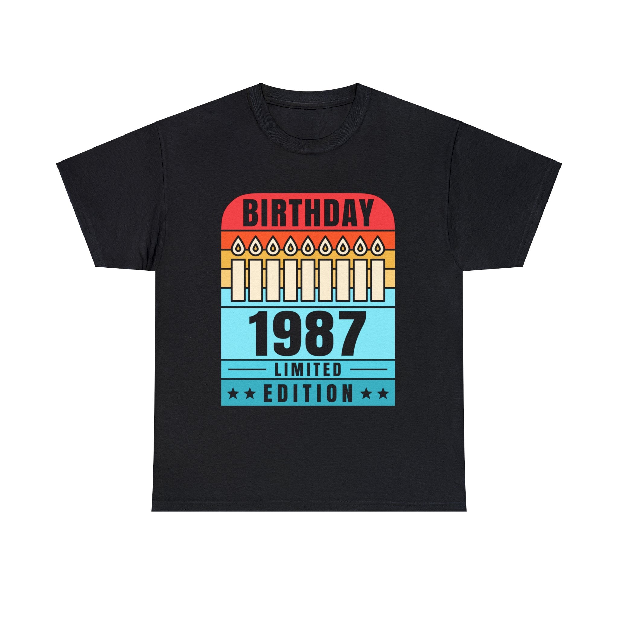 Vintage 1987 TShirt Men Limited Edition BDay 1987 Birthday Mens Tshirts for Men Big and Tall