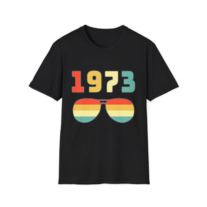Vintage 1973 T Shirts for Men Retro Funny 1973 Birthday Shirts for Men