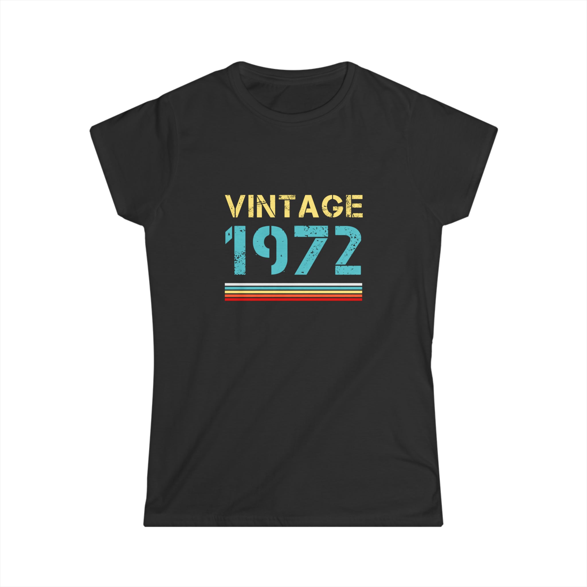 Vintage 1972 T Shirts for Women Retro Funny 1972 Birthday Womens T Shirt