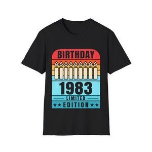 Vintage 1983 TShirt Men Limited Edition BDay 1983 Birthday Mens Shirts