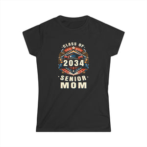 Proud Mom Class of 2034 Mom 2034 Graduate Senior Mom 2034 Womens T Shirt