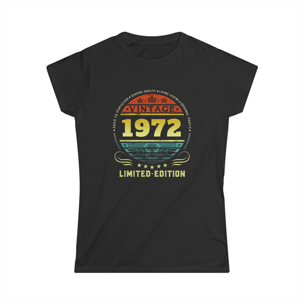 Vintage 1972 Limited Edition 1972 Birthday Shirts for Women Womens Shirts