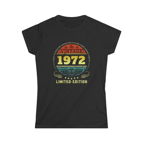 Vintage 1972 Limited Edition 1972 Birthday Shirts for Women Womens Shirts