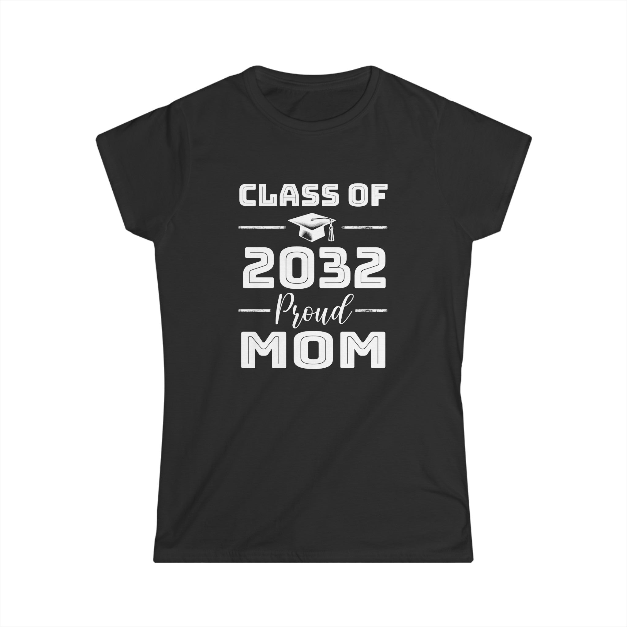 Class of 2032 Senior 2032 Graduation Vintage School Mom 2032 Womens T Shirts