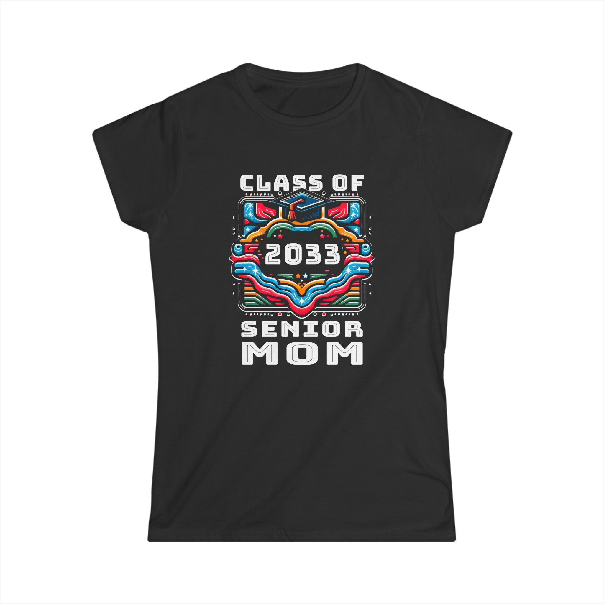 Proud Mom Class of 2033 Senior Graduate 2033 Gifts Senior 33 Womens T Shirts