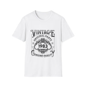 Vintage 1983 TShirt Men Limited Edition BDay 1983 Birthday Shirts for Men