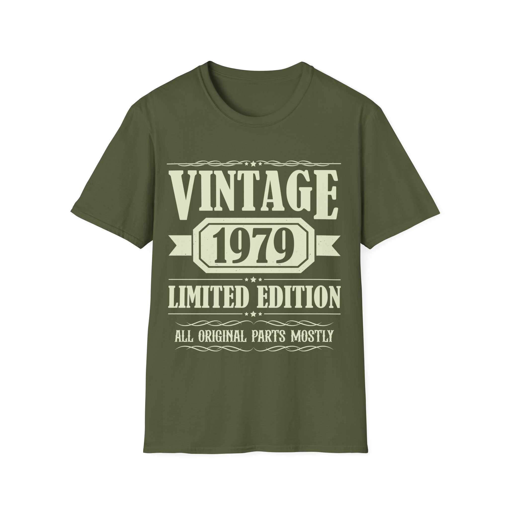 Vintage 1979 TShirt Men Limited Edition BDay 1979 Birthday Men Shirts