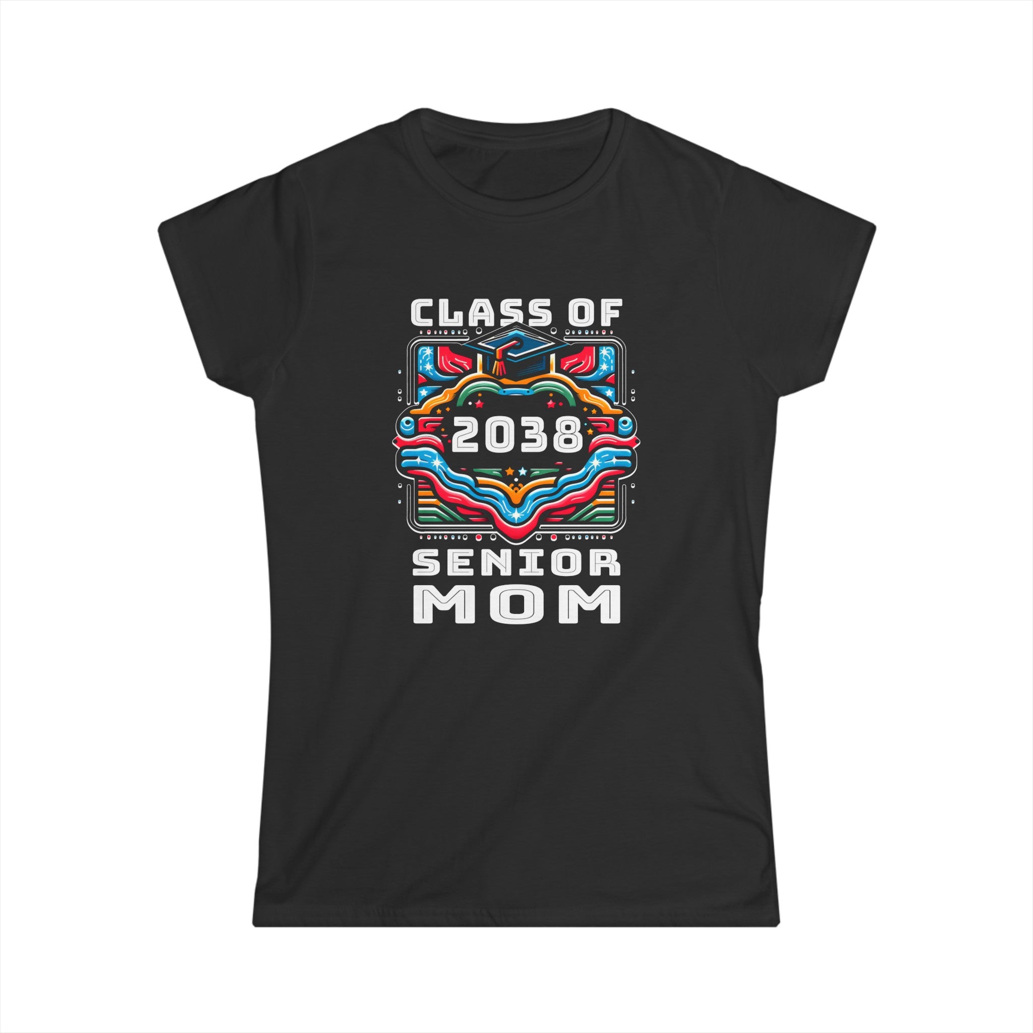 Proud Mom Class of 2038 Senior Graduate 2038 Gifts Senior 38 Womens Shirts