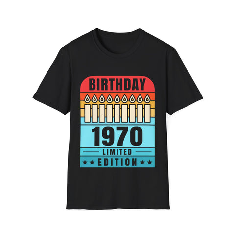 Vintage 1970 TShirt Men Limited Edition BDay 1970 Birthday Mens T Shirts