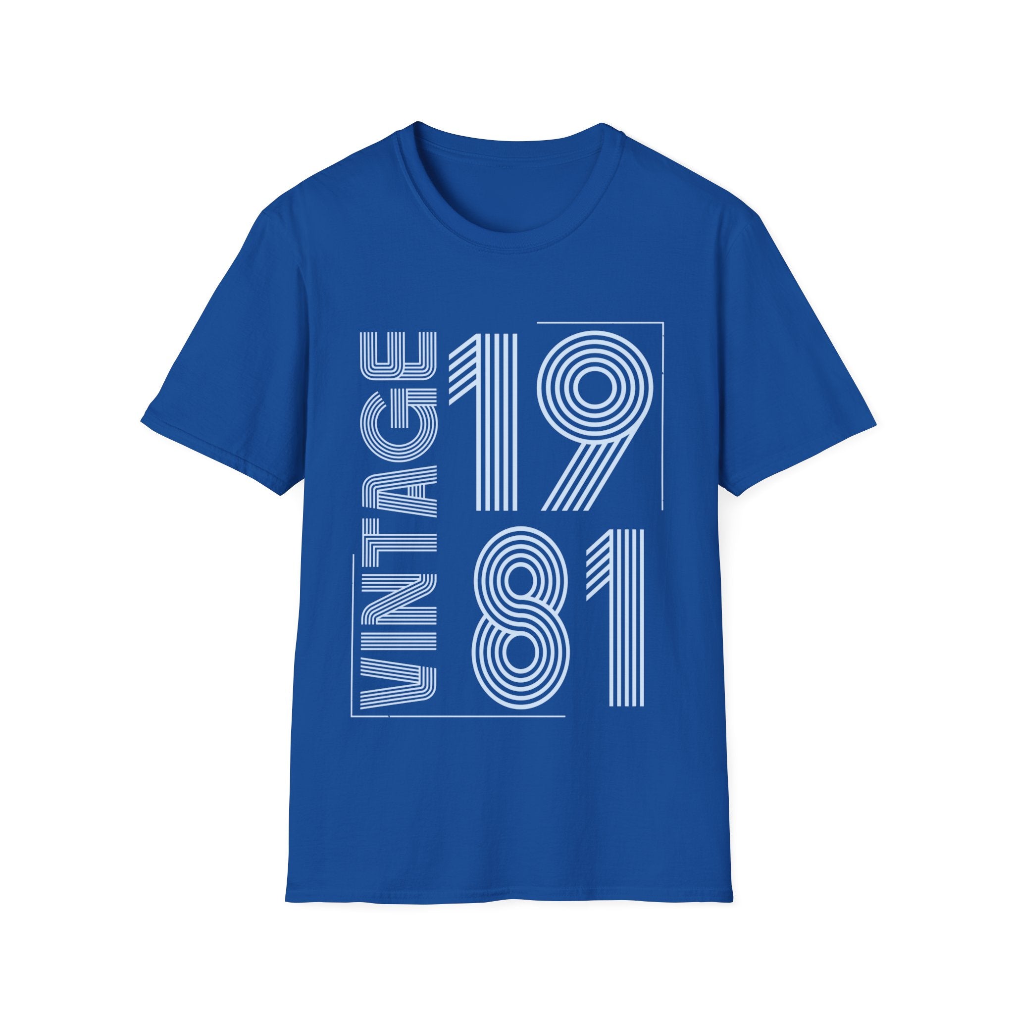 Vintage 1981 T Shirts for Men Retro Funny 1981 Birthday Shirts for Men