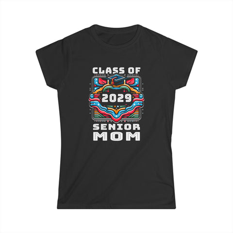 Proud Mom Class of 2029 Senior Graduate 2029 Gifts Senior 29 Women Shirts