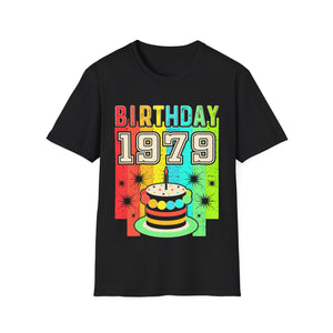 Vintage 1979 T Shirts for Men Retro Funny 1979 Birthday Mens Shirt