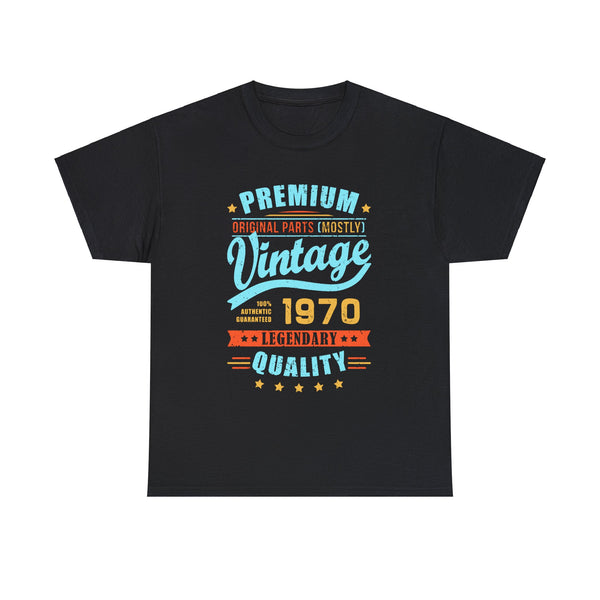 Vintage 1970 TShirt Men Limited Edition BDay 1970 Birthday Mens Tshirts for Men Big and Tall