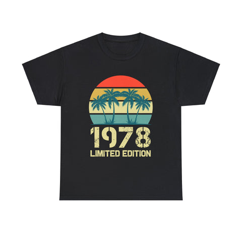 Vintage 1978 Birthday Shirts for Men Funny 1978 Birthday Shirts for Men Plus Size Big and Tall