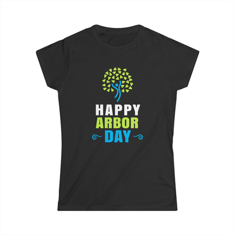 Happy Arbor Day Shirt Earth Day Environmental Activist Womens T Shirt