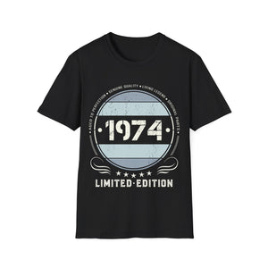 Vintage 1974 T Shirts for Men Retro Funny 1974 Birthday Shirts for Men