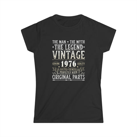Vintage 1976 TShirt Women Limited Edition BDay 1976 Birthday Women Tops