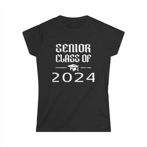 Class of 2024 Shirt Class of 2024 Graduate 2024 Senior 2024 Women Tops