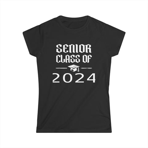 Class of 2024 Shirt Class of 2024 Graduate 2024 Senior 2024 Women Tops