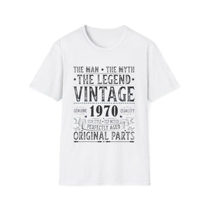 Vintage 1970 T Shirts for Men Retro Funny 1970 Birthday Men Shirts