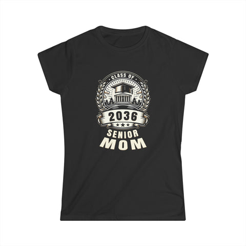 Senior 2036 Class of 2036 for College High School Senior Mom Womens T Shirts