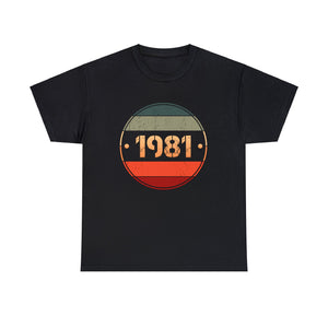 Vintage 1981 Limited Edition 1981 Birthday Shirts for Men Men Shirts Big and Tall Plus Size