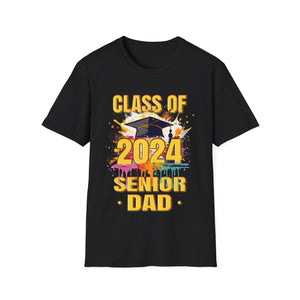Senior Dad 2024 Proud Dad Class of 2024 Dad of the Graduate Shirts for Men