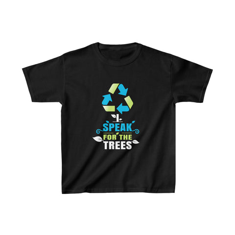I Speak For Trees Earth Day Save Earth Inspiration Hippie Shirts for Boys