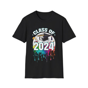 Class of 2024 Senior 2024 Graduation Vintage School Shirts for Men