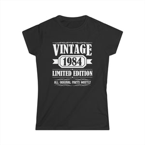 Vintage 1984 TShirt Women Limited Edition BDay 1984 Birthday Women Tops