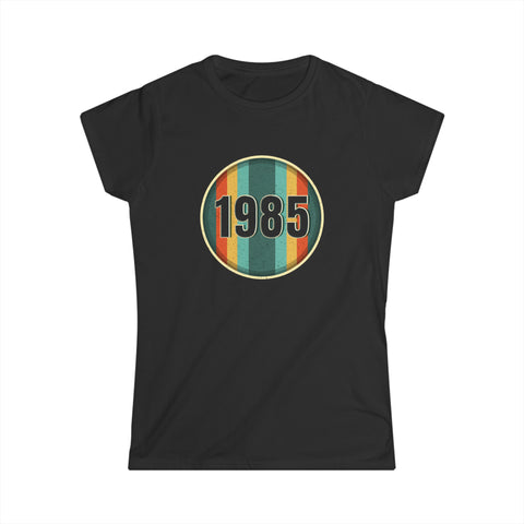 Vintage 1985 Birthday Shirts for Women Funny 1985 Birthday Womens Shirts