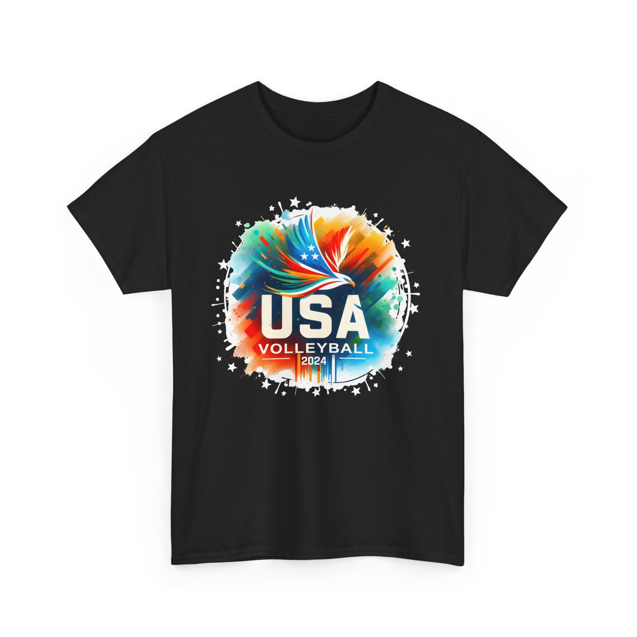 USA 2024 United States American Sport 2024 Volleyball Mens Shirt Plus Size Big and Tall