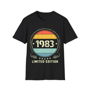 Vintage 1983 Limited Edition 1983 Birthday Shirts for Men Mens Tshirts