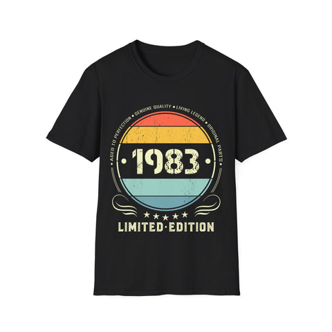 Vintage 1983 Limited Edition 1983 Birthday Shirts for Men Mens Tshirts