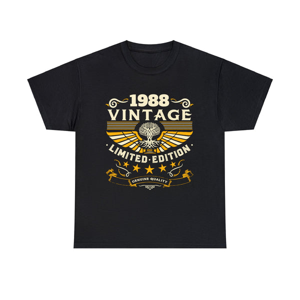 Vintage 1988 T Shirts for Men Retro Funny 1988 Birthday Big and Tall Tshirts Shirts for Men