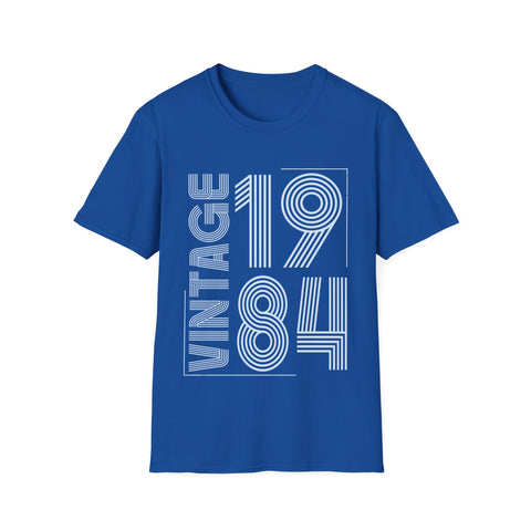 Vintage 1984 T Shirts for Men Retro Funny 1984 Birthday Mens Shirt