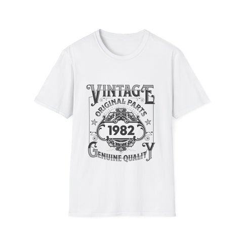 Vintage 1982 TShirt Men Limited Edition BDay 1982 Birthday Mens Tshirts